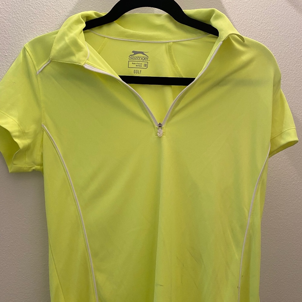 Neon Yellow Golf Polo